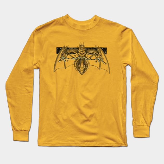 The Three Headed Dragon Long Sleeve T-Shirt by Djnebulous